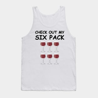 Check Out My Six Pack - Wine Version Tank Top